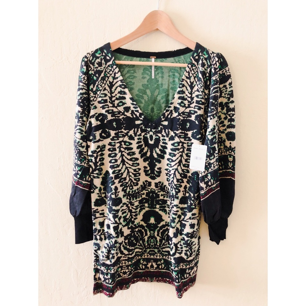 SOLD Music  & Lyrics Printed Mini Dress - Picture 4 of 6